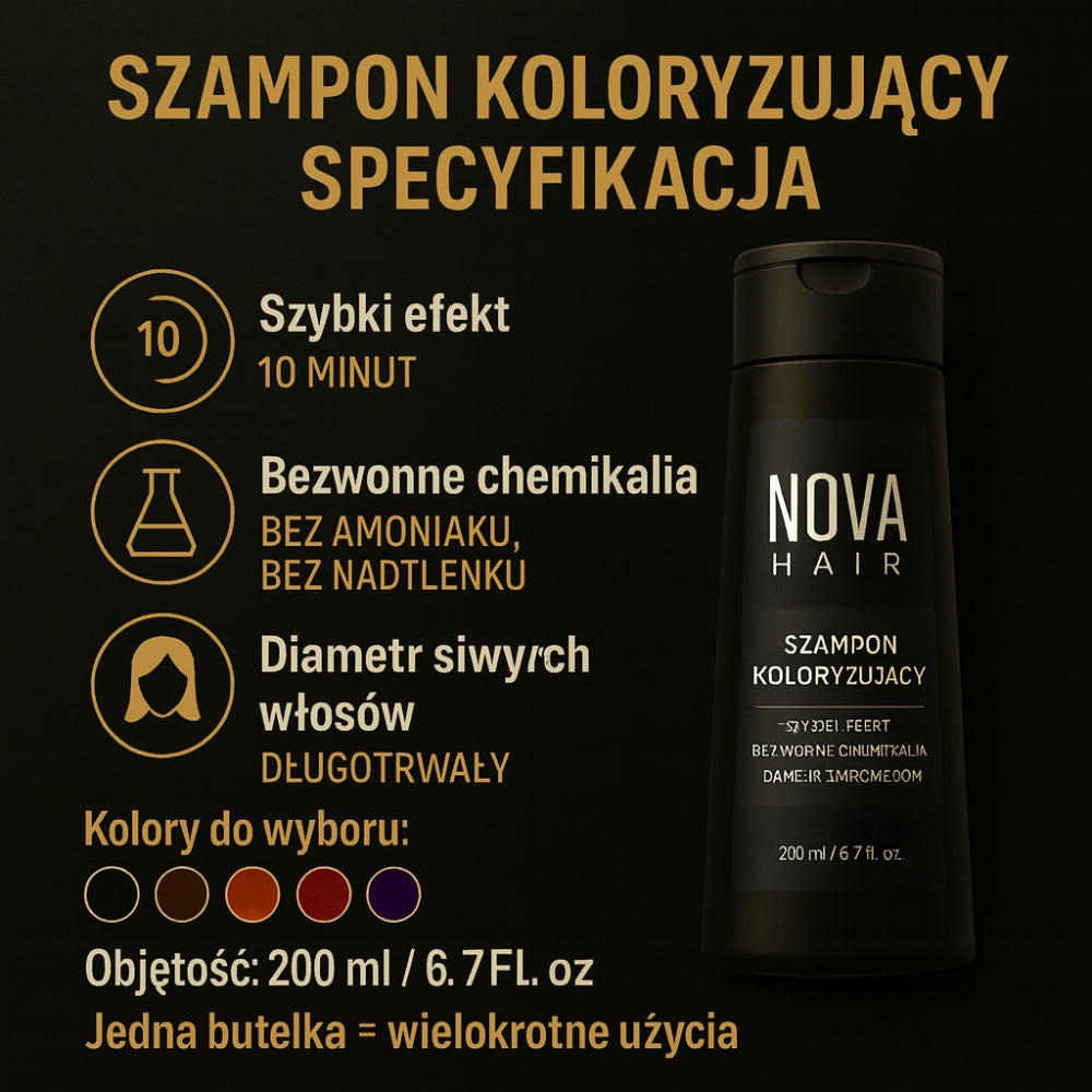 Włosów Szampon Koloryzujący Bez Amoniaku Koloryzacja