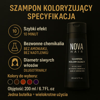 Włosów Szampon Koloryzujący Bez Amoniaku Koloryzacja