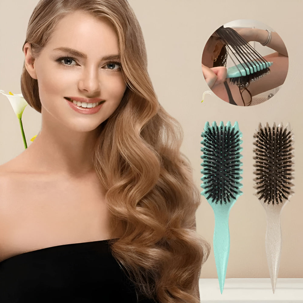 Cepillo Anticaída para Cabello para Estilizar y Definir Rizos