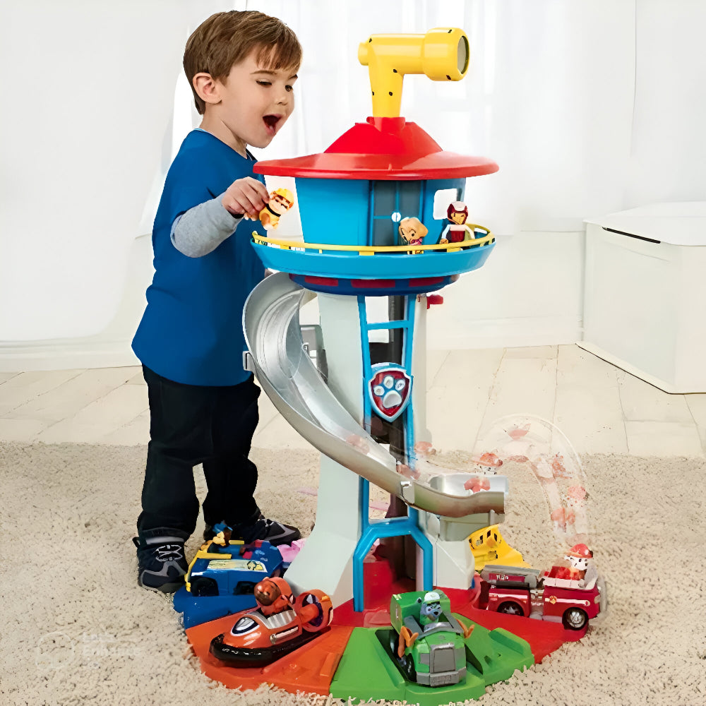Giocattolo per Bambini Torre Scivolo Set di Macchinine