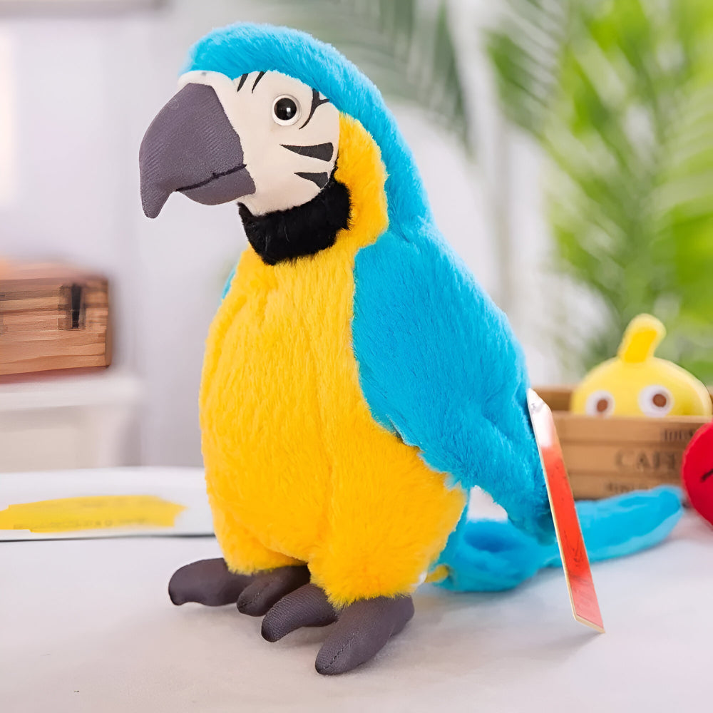 Zabawka Interaktywna Mówiąca Papuga Pluszowa Edukacyjna Dzieci