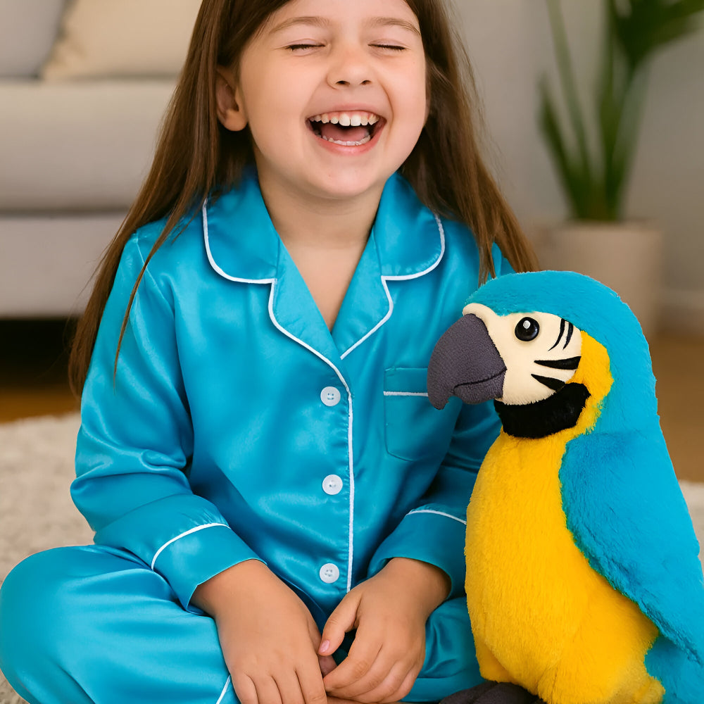 Zabawka Interaktywna Mówiąca Papuga Pluszowa Edukacyjna Dzieci