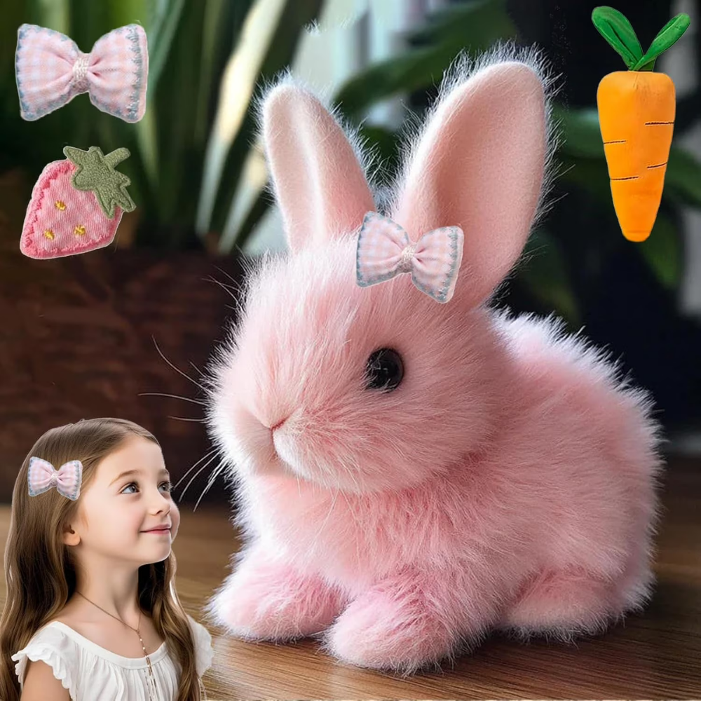 Interactive Plush Realistic Moving Rabbit Toy