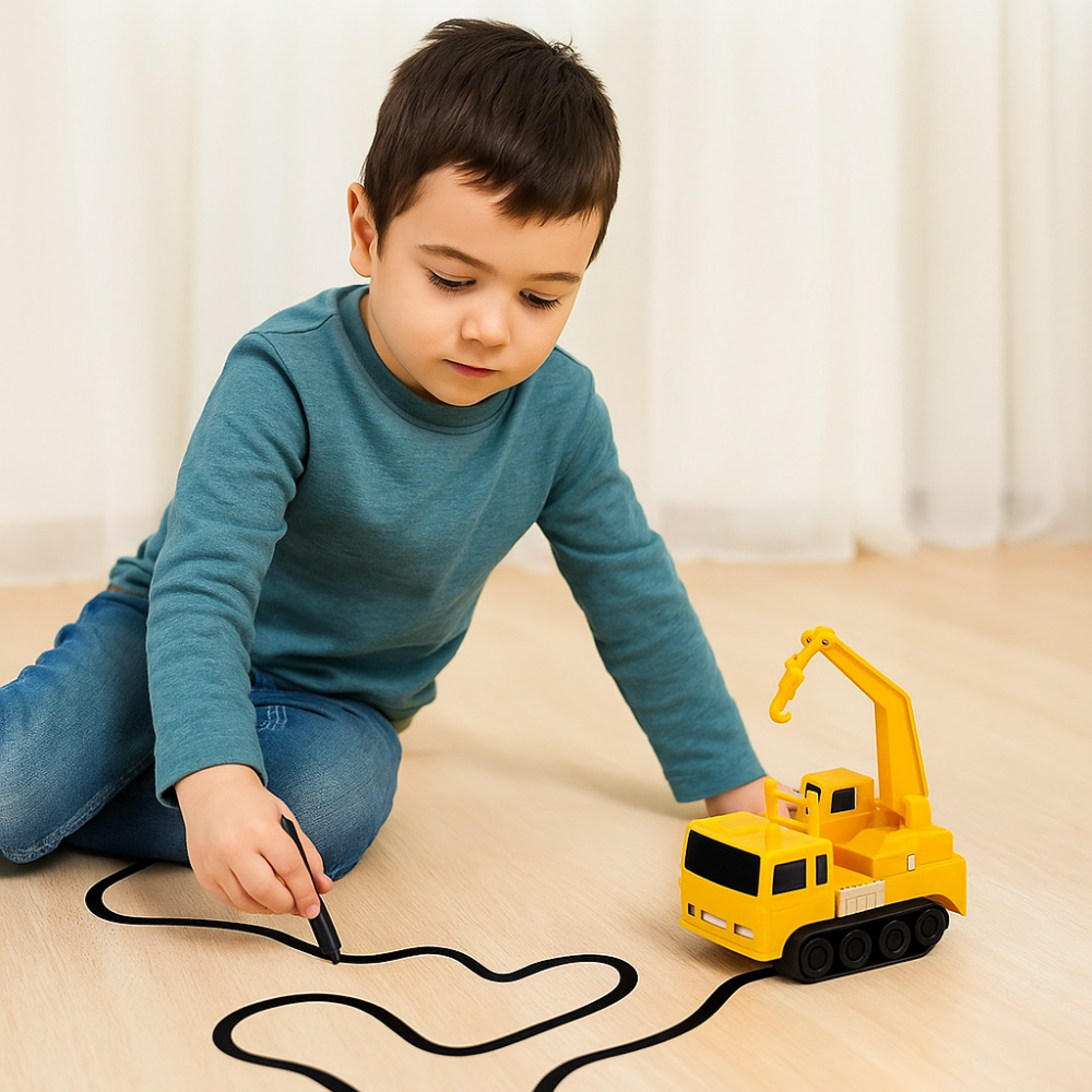 Zabawka Dziecięca Samochód Indukcyjny Interaktywny Rysowanie Linii