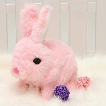 Interactive Toy Plush Rabbit Movements Sounds Children