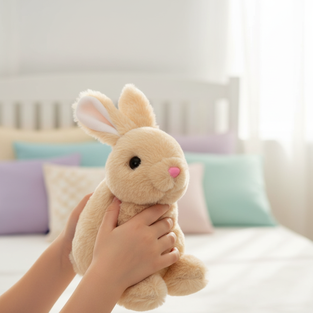 Interactive Toy Plush Rabbit Movements Sounds Children