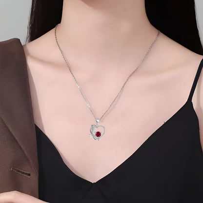 Set de Regalo Romántico Collar Corazón Oso Decorativo