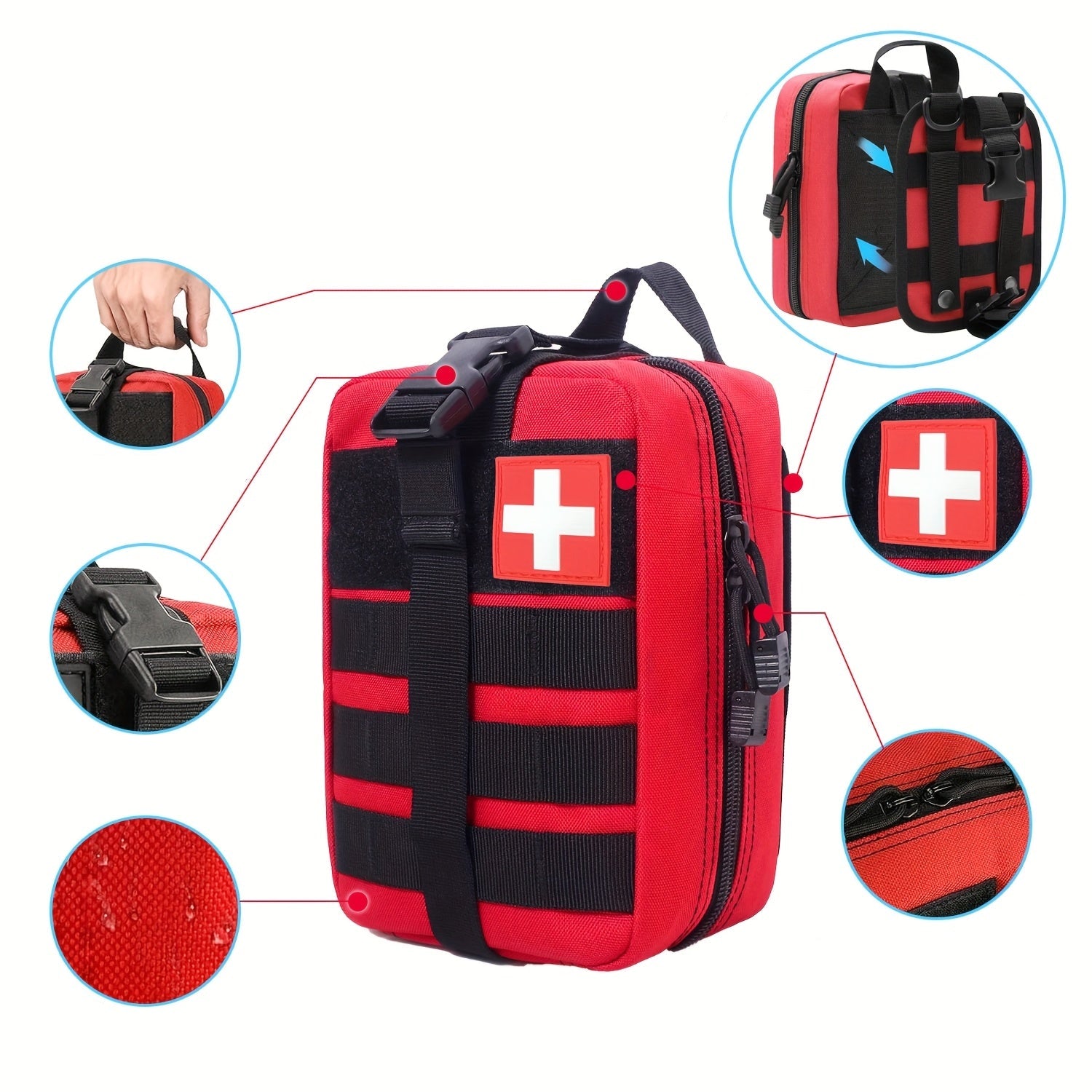 Zestaw Survival Apteczka Pierwszej Pomocy Turystyczna Przenośny 3