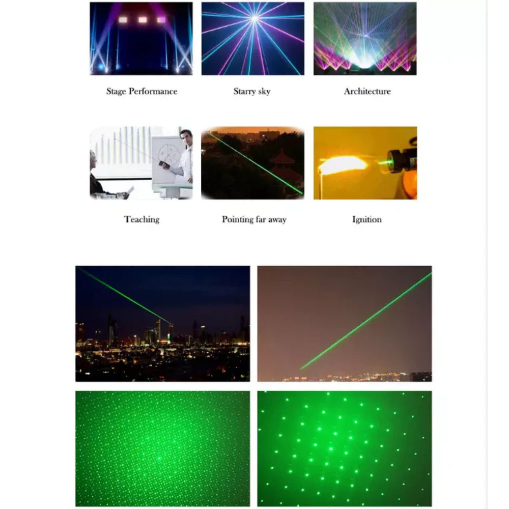 Zielony Wskaźnik Laserowy Długiego Zasięgu Aluminiowy Taktyczny