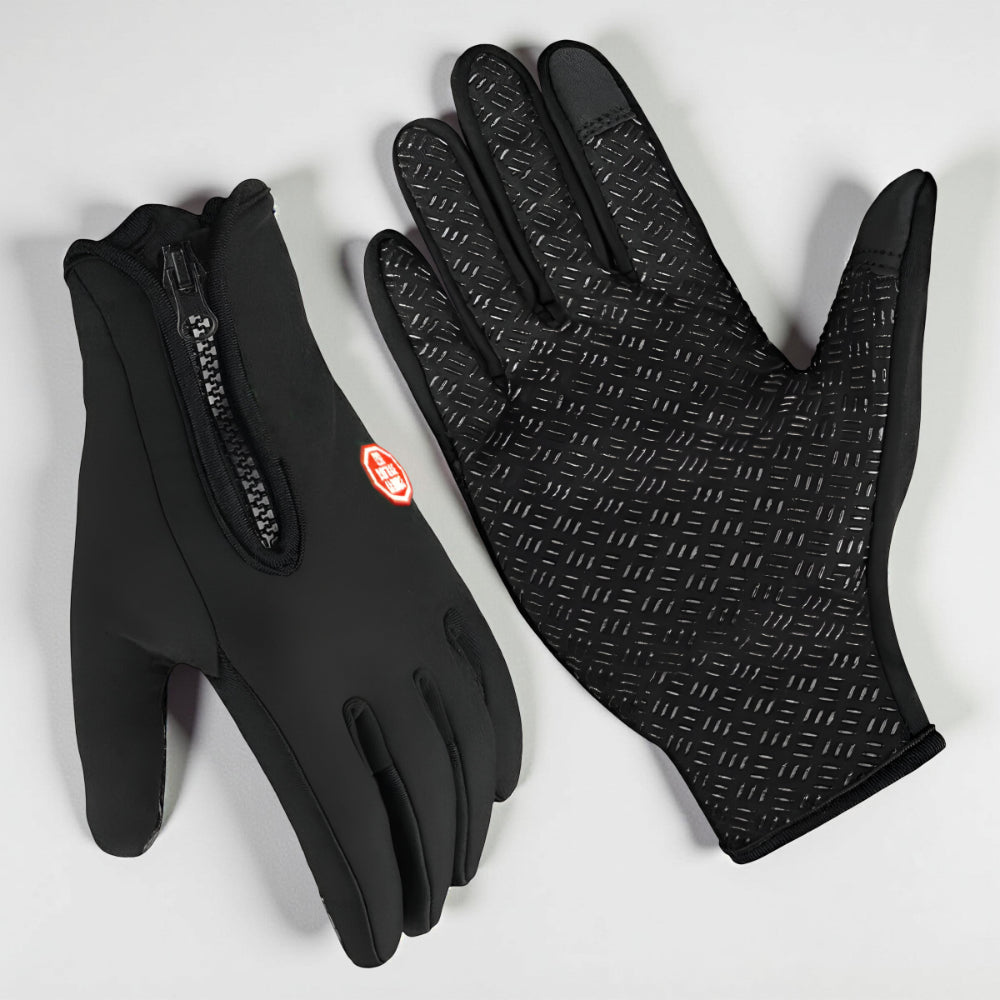 Zimowe Rękawice Ocieplane Wodoodporne Antypoślizgowy Chwyt