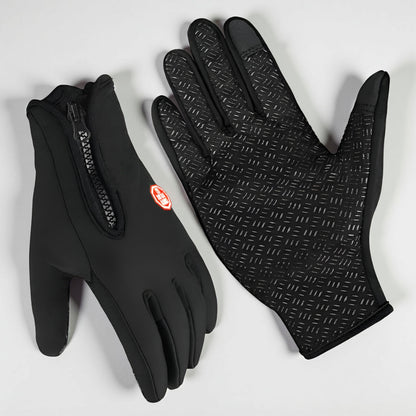 Zimowe Rękawice Ocieplane Wodoodporne Antypoślizgowy Chwyt