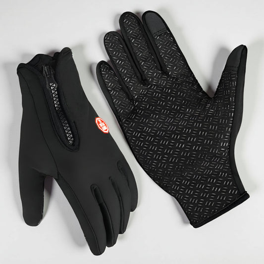 Zimowe Rękawice Ocieplane Wodoodporne Antypoślizgowy Chwyt