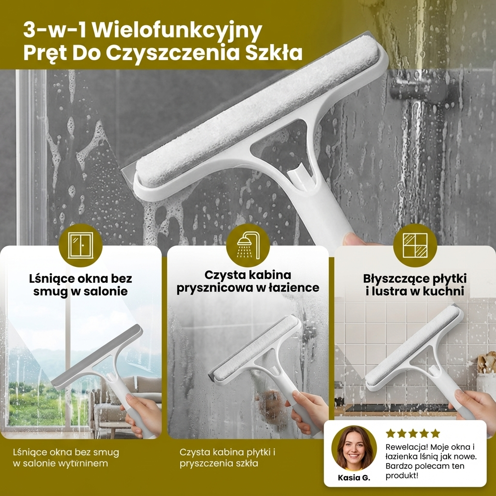 Ściągaczka Szyb Rozpylaczem Myjka Okien 4