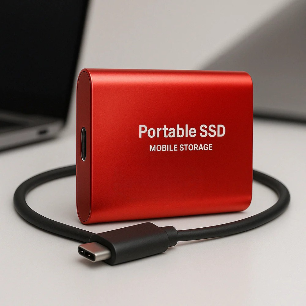 Dysk Zewnętrzny SSD Przenośny 2TB Szybki USB-C Przechowywanie Danych