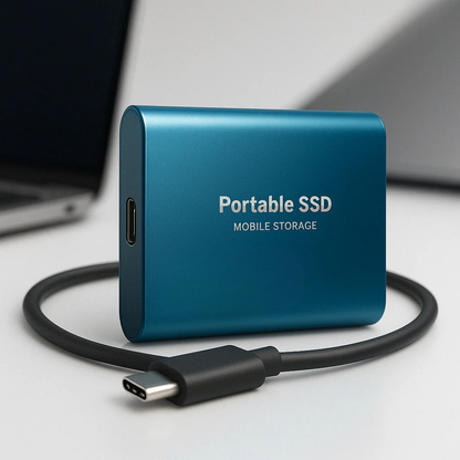 Dysk Zewnętrzny SSD Przenośny 2TB Szybki USB-C Przechowywanie Danych