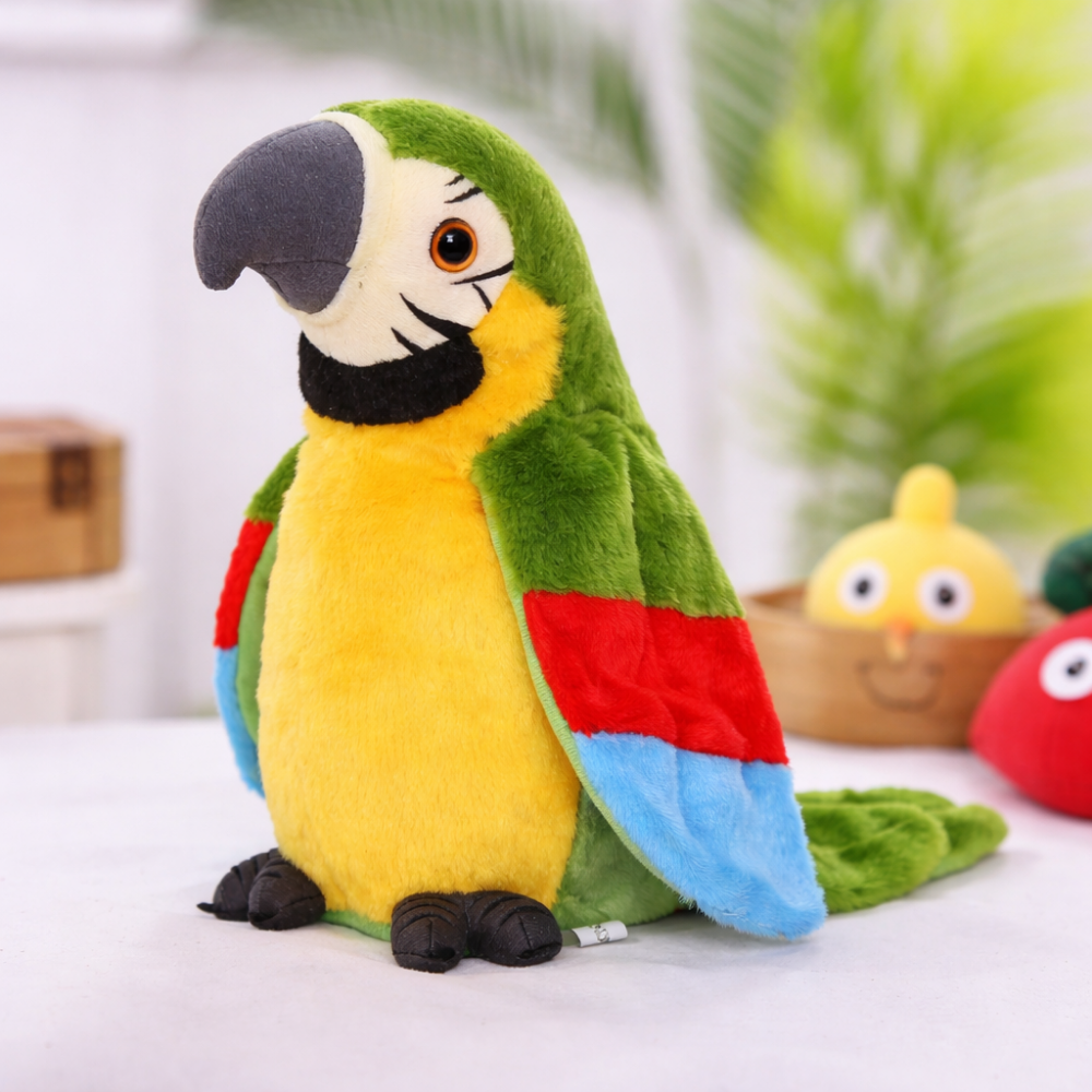 Educational Talking Plush Parrot Interactive Toy for Children
