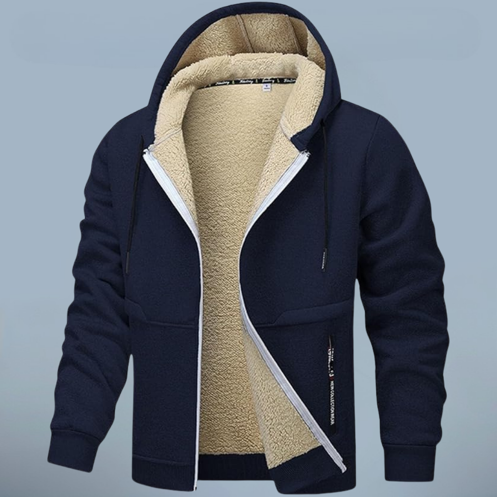 Men's Fleece Hoodie with Warm Lining
