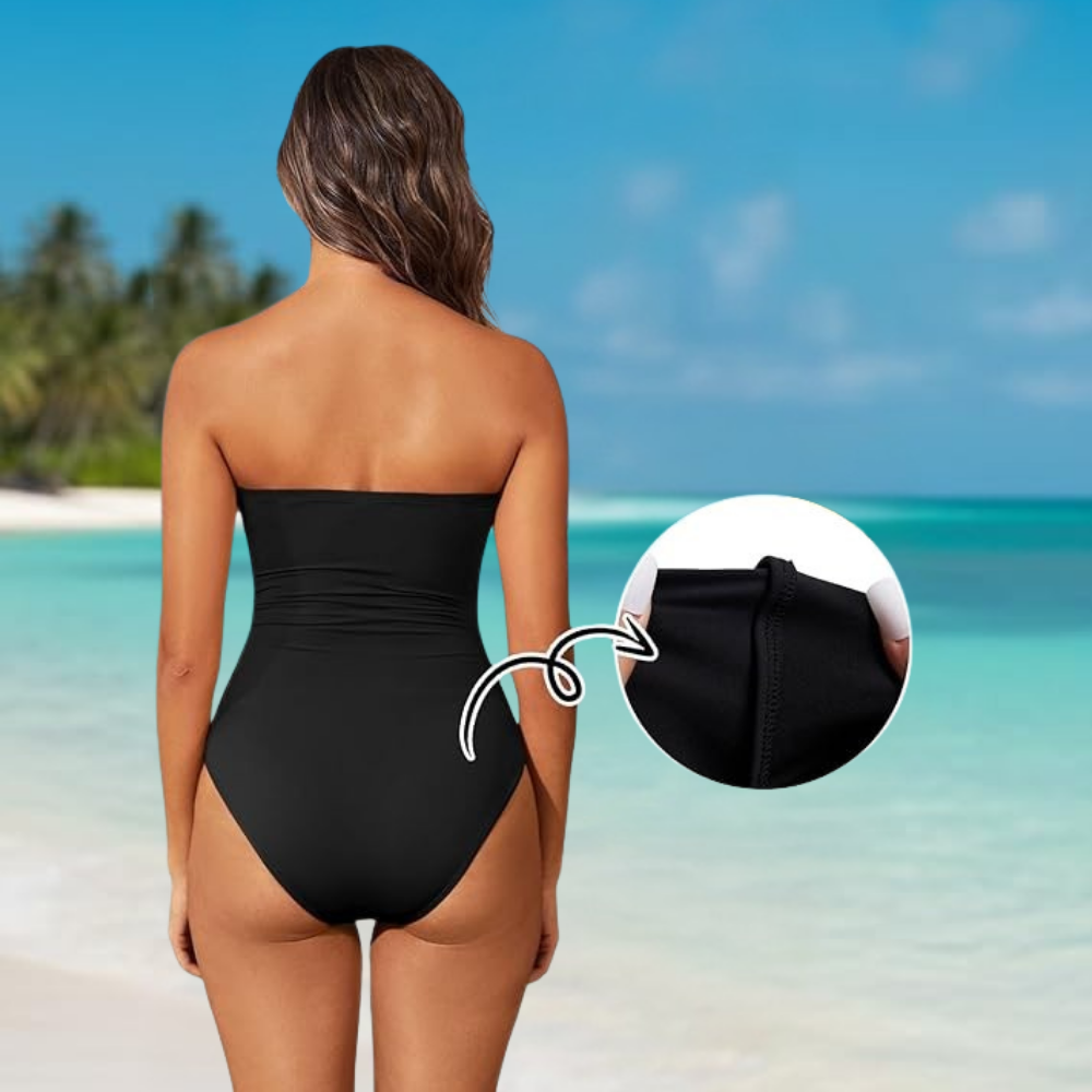 Costume da bagno intero donna bandeau modellante