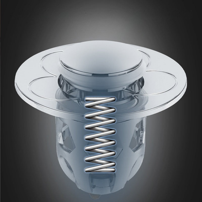 Click-Clack Sink Drain Stopper with Anti-Clog Filter