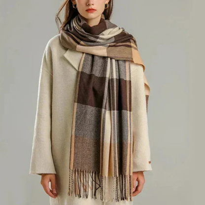 Women's Scarf Plaid Elegant Warm Large Mothers Day