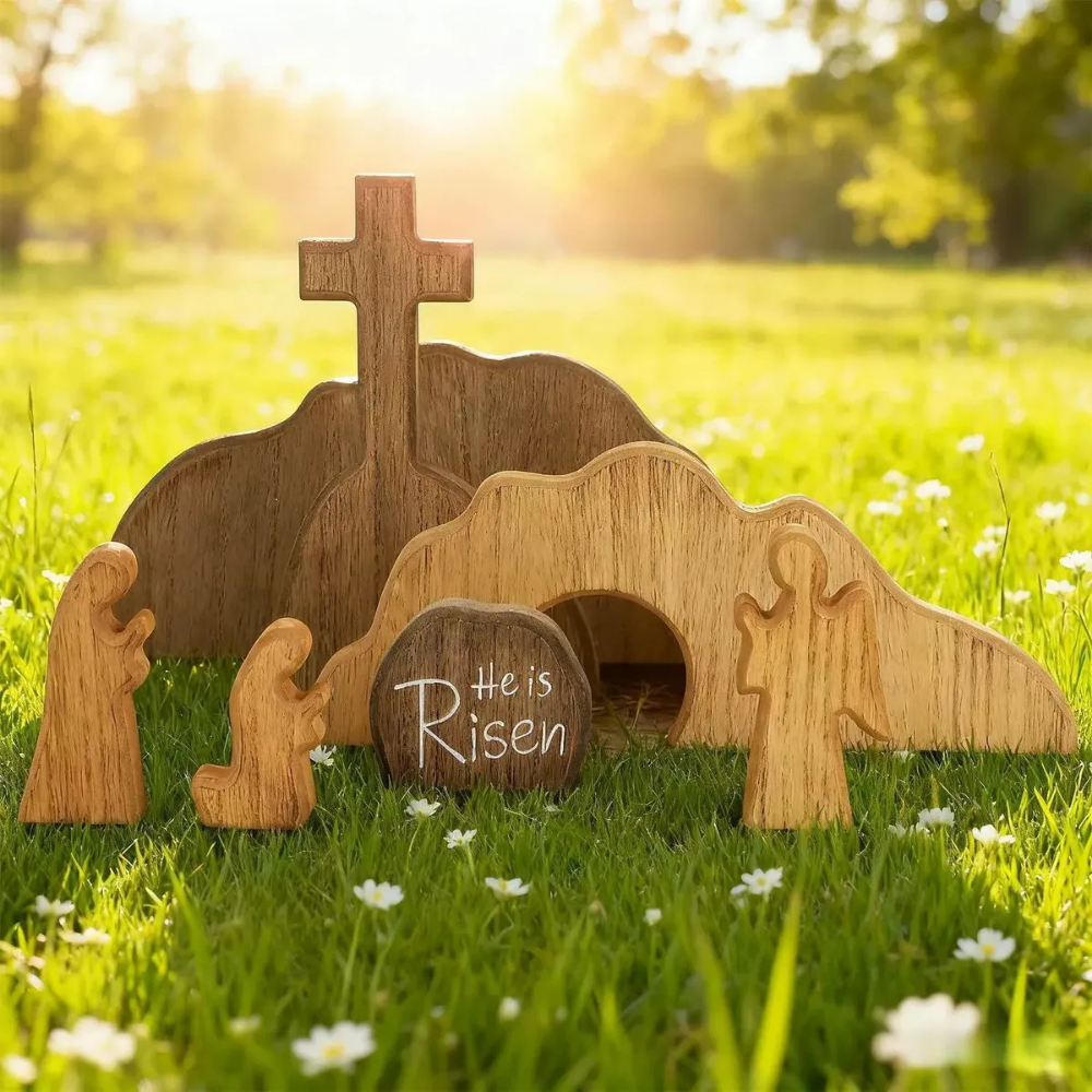 Easter Decorations Wooden Resurrection Scene Easter Monday