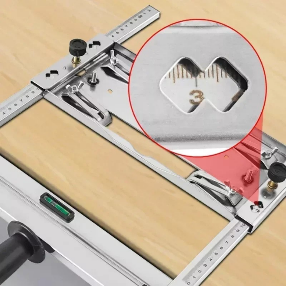 Adjustable Precision Steel Wood Cutting Guide