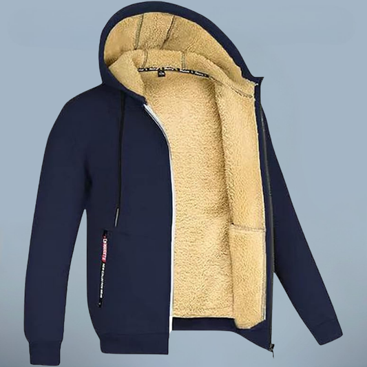 Men's Fleece Hoodie with Warm Lining