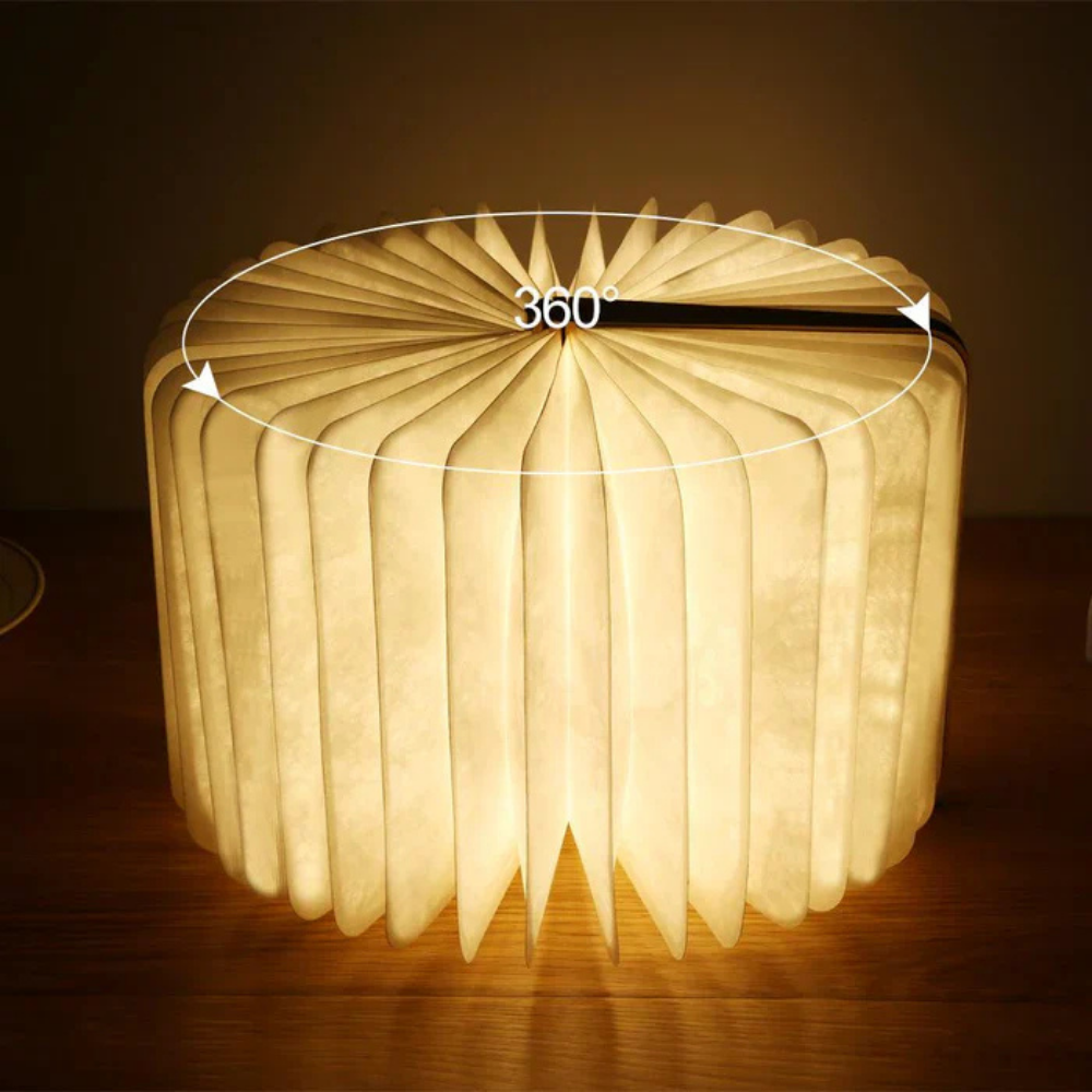 LED Night Lamp Foldable Book Decorative Table Lamp