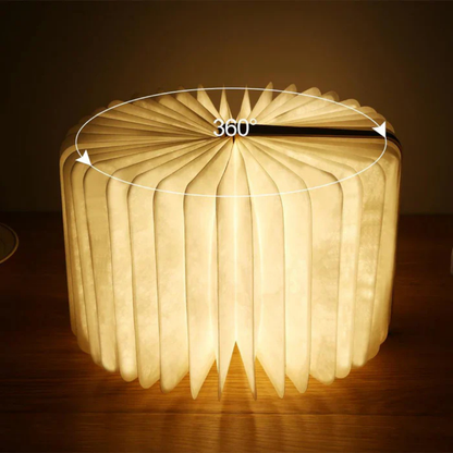 LED Night Lamp Foldable Book Decorative Table Lamp