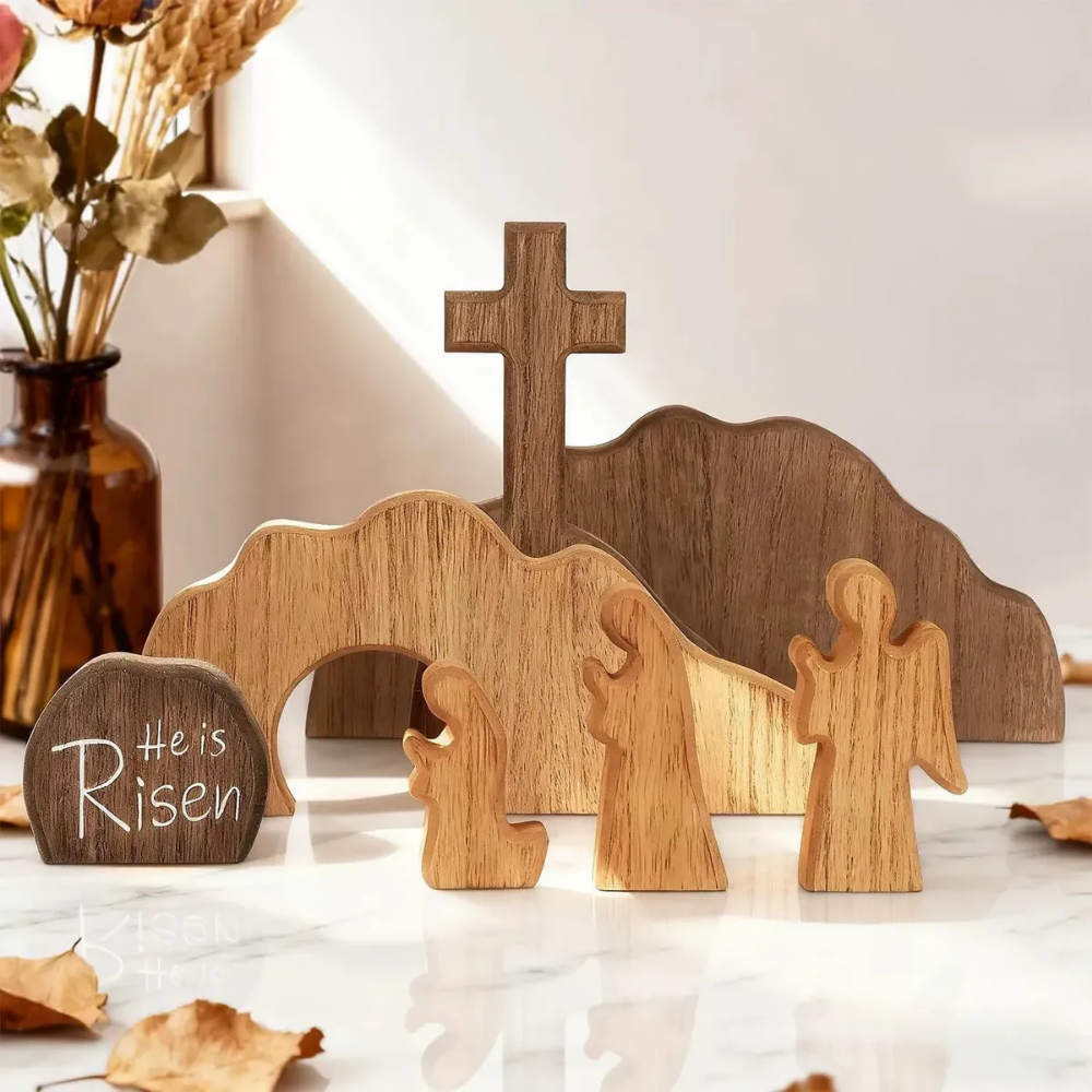 Easter Decorations Wooden Resurrection Scene Easter Monday
