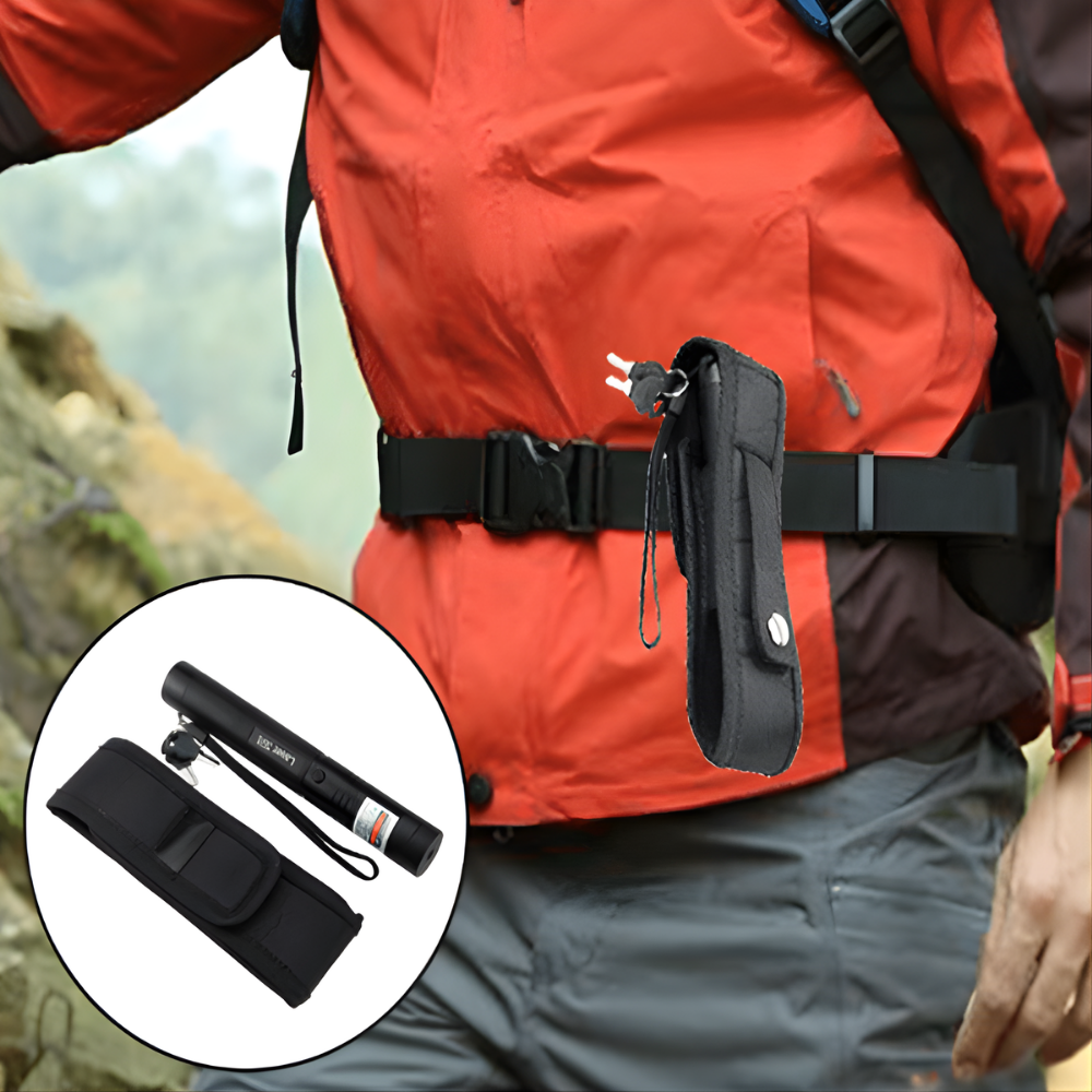 Wskaźnik Laserowy Hiking USB Regulacja Ogniska Metalowy