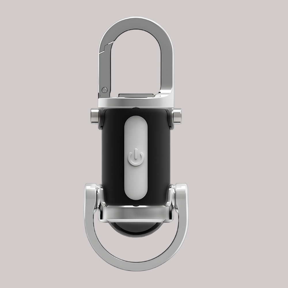 Torcia LED Portachiavi Escursionismo Multifunzione USB Impermeabile