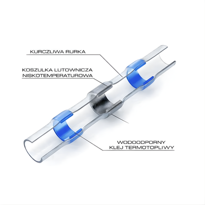 Waterproof Heat-Shrink Solder Connectors for Wire Joining