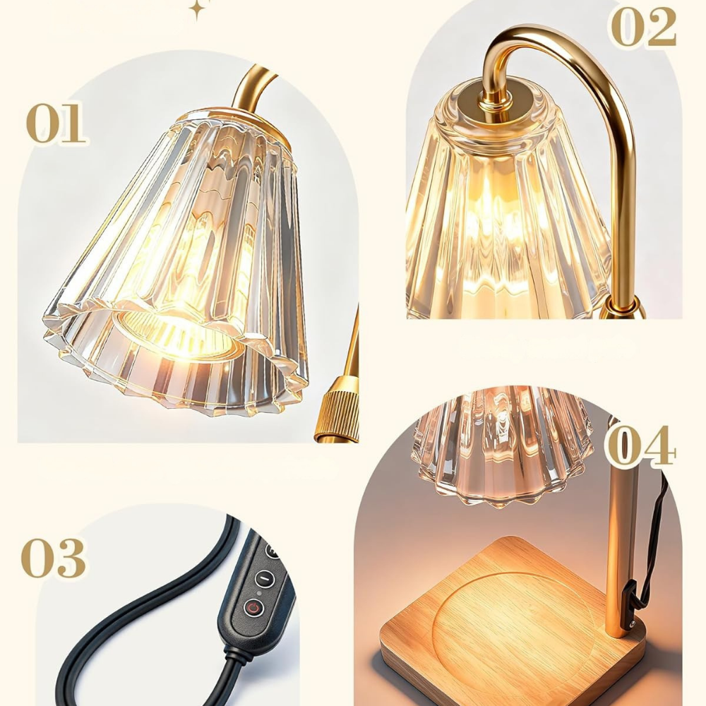 Table Lamp Candle Warmer Light Adjustment Mothers Day