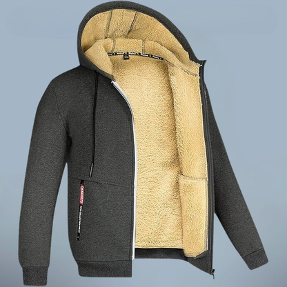 Men's Fleece Hoodie with Warm Lining