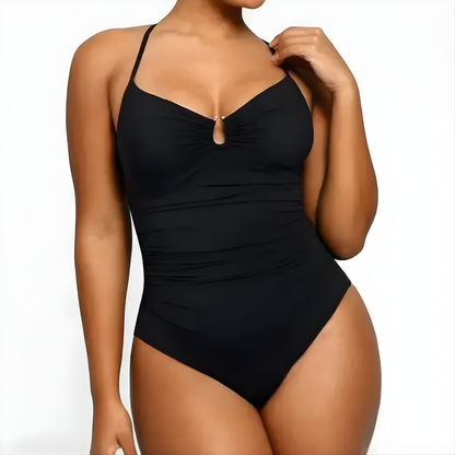 Costume da bagno donna modellante con scollo a cuore