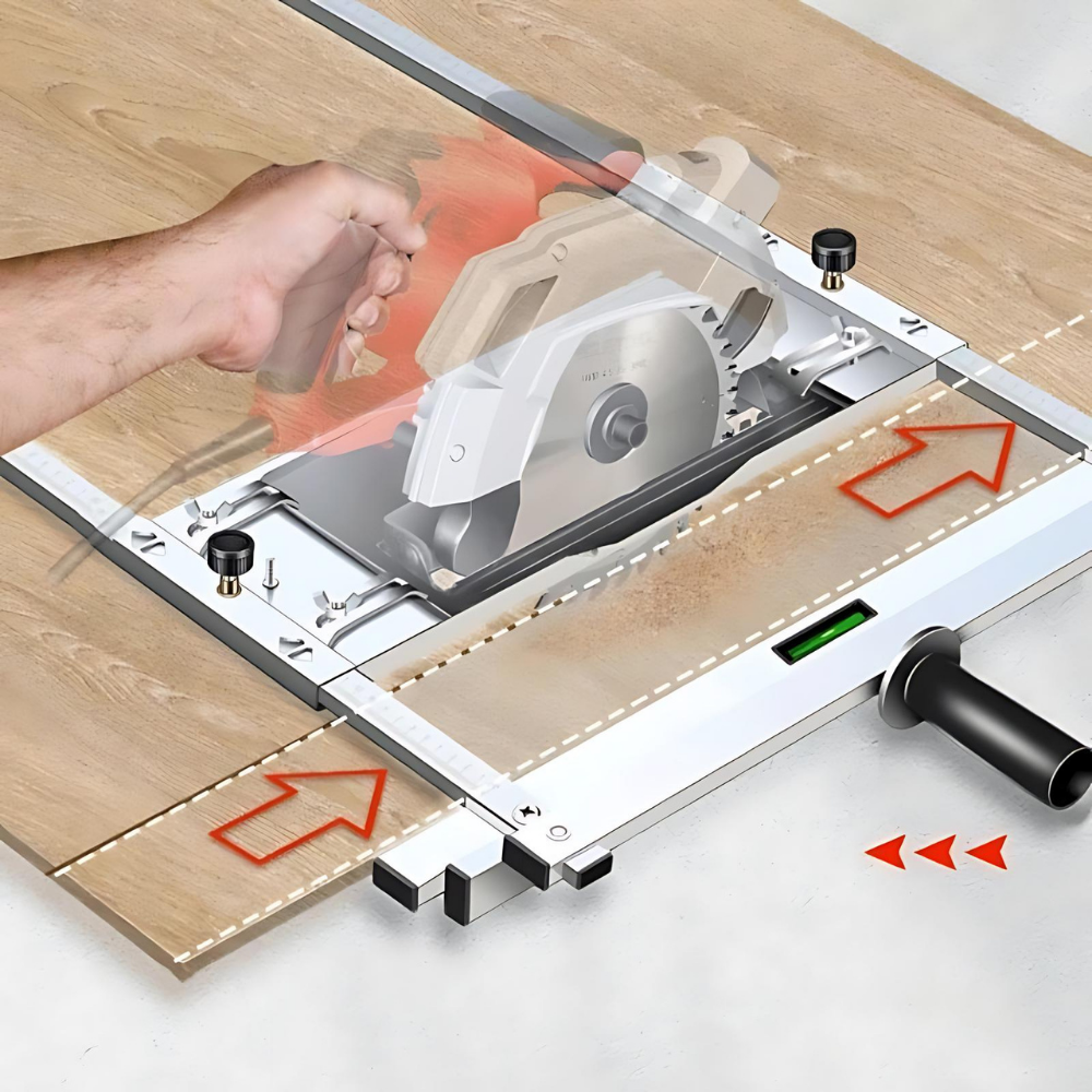 Adjustable Precision Steel Wood Cutting Guide