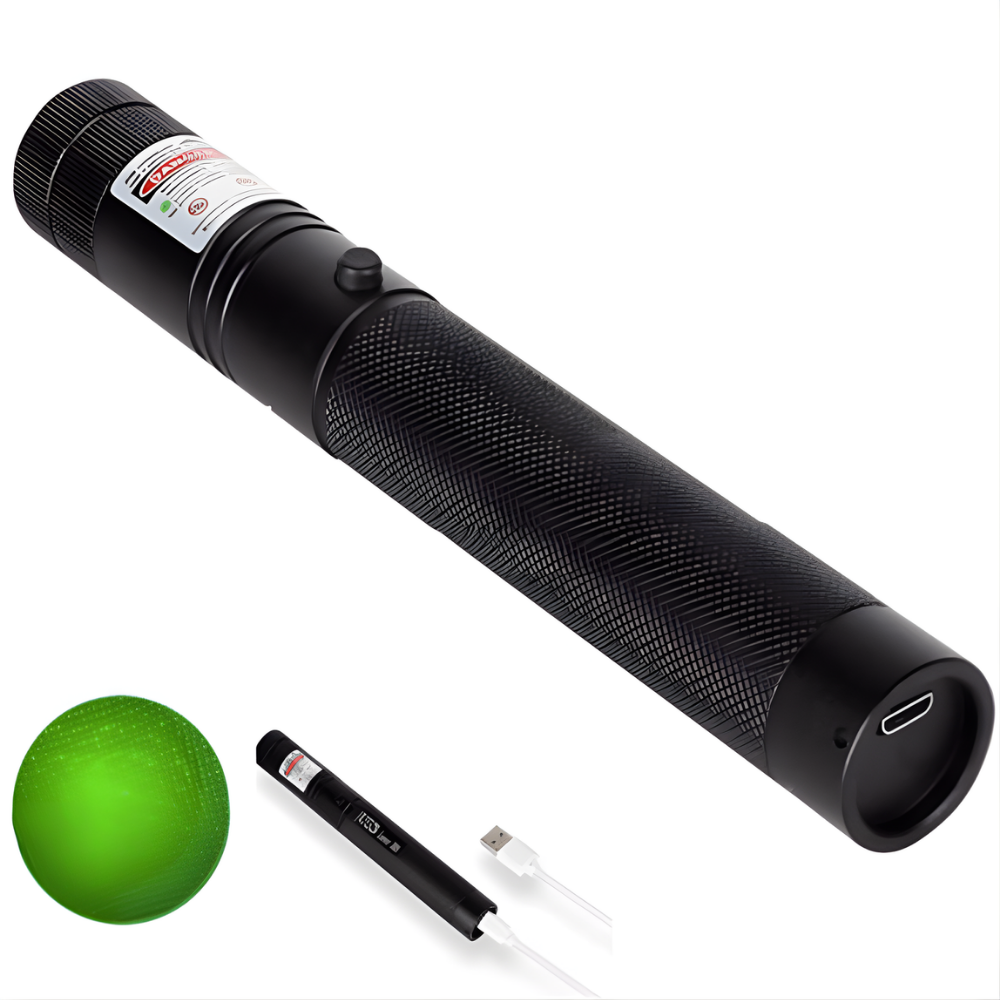 Wskaźnik Laserowy Hiking USB Regulacja Ogniska Metalowy