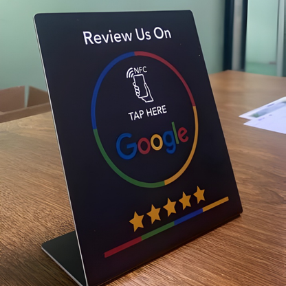 Targhetta NFC Recensioni Google Supporto Opinioni Clienti Azienda