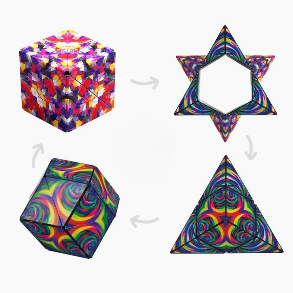 Cubo Magnético Transformable Rompecabezas Educativo 3D