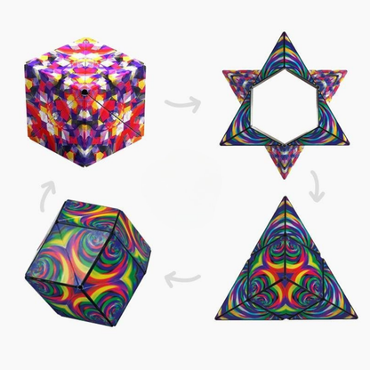 Cubo Magnético Transformable Rompecabezas Educativo 3D