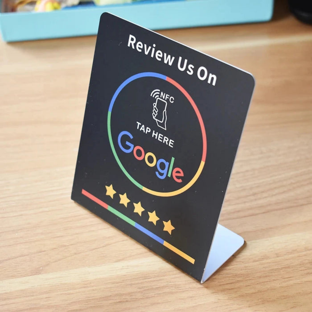 Targhetta NFC Recensioni Google Supporto Opinioni Clienti Azienda