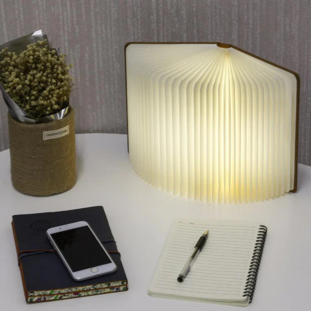 LED Night Lamp Foldable Book Decorative Table Lamp