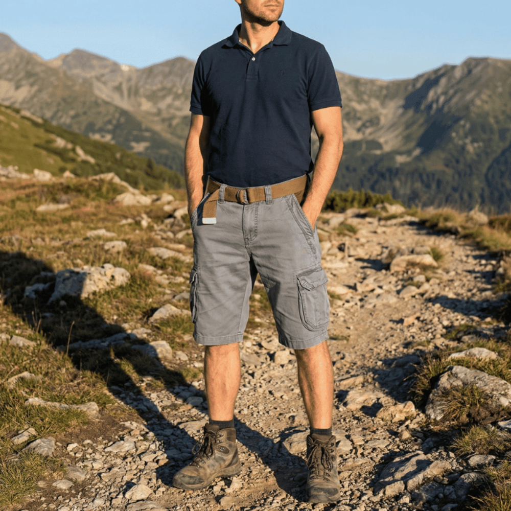 Men's Cargo Hiking Shorts Breathable Pockets Outdoor