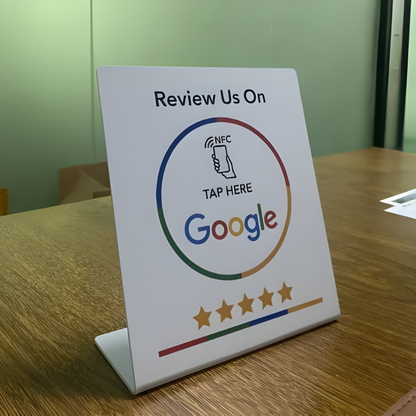 Targhetta NFC Recensioni Google Supporto Opinioni Clienti Azienda