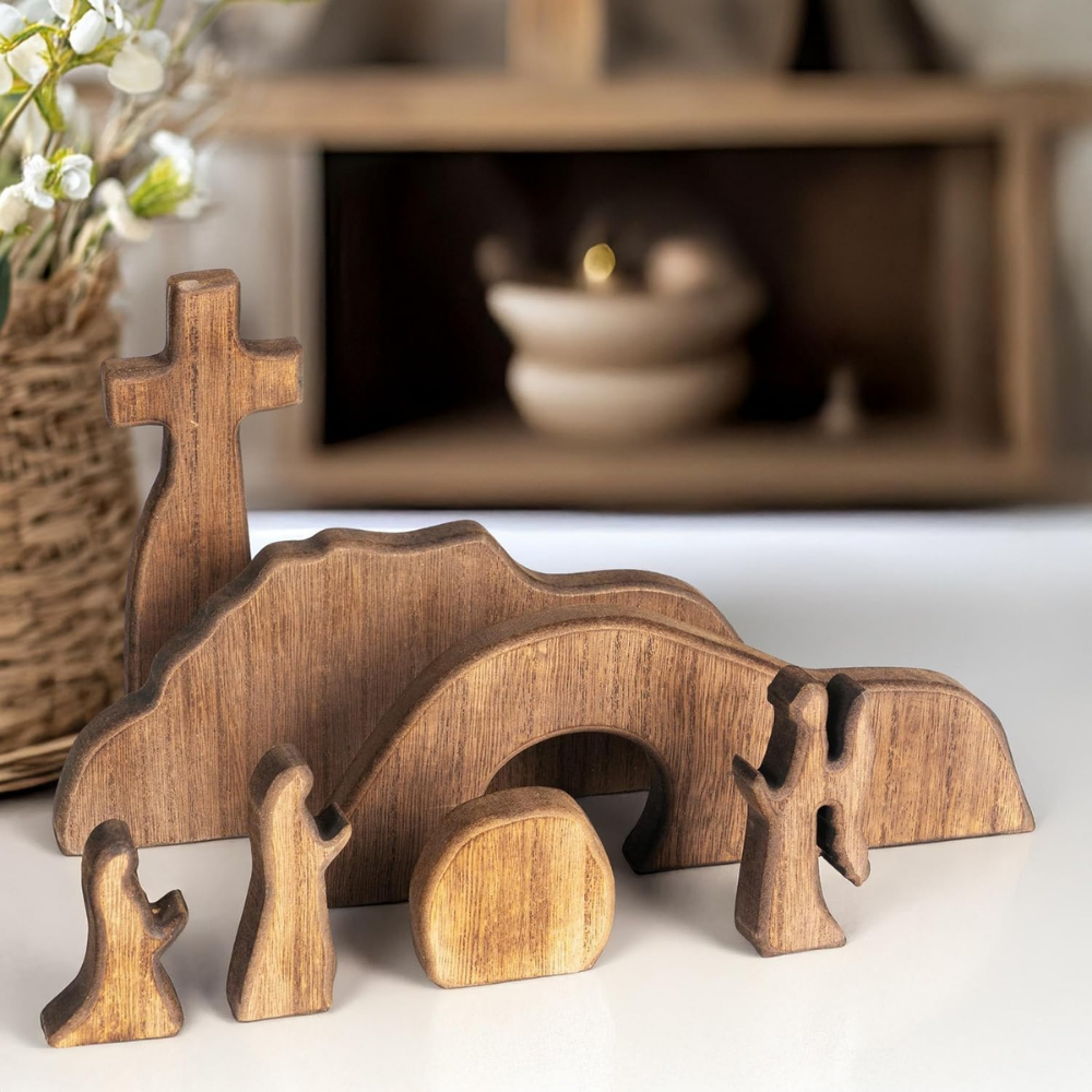 Easter Decorations Wooden Resurrection Scene Easter Monday