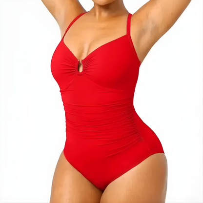 Costume da bagno donna modellante con scollo a cuore