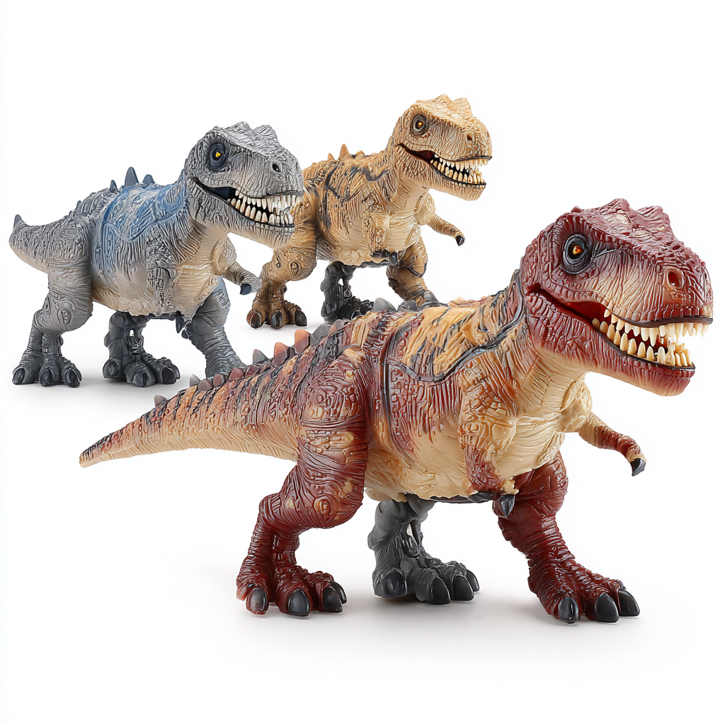 Figurka dinozaura, która mówi i chodzi, gdy się jej powie.