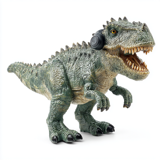 Figurka dinozaura, która mówi i chodzi, gdy się jej powie.